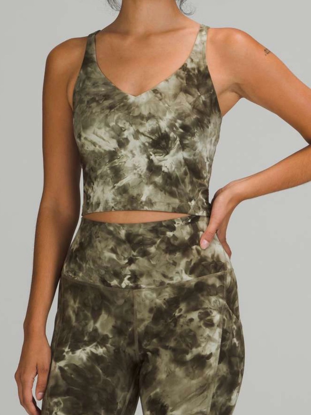 Lululemon Align Tank *Diamond Dye in Light Sage/Med. Olive | Size 6